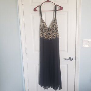 Vtg 70s St Michael Marks & Spencer Nightgown UK 18 US 14 Black Babydoll Fairy